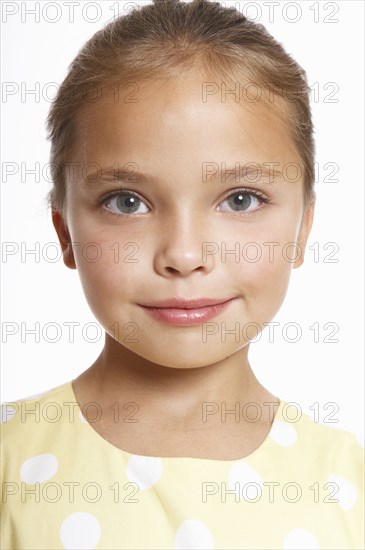Caucasian girl smiling