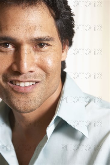 Pacific Islander man smiling