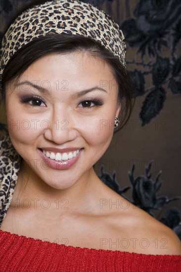 Asian woman smiling