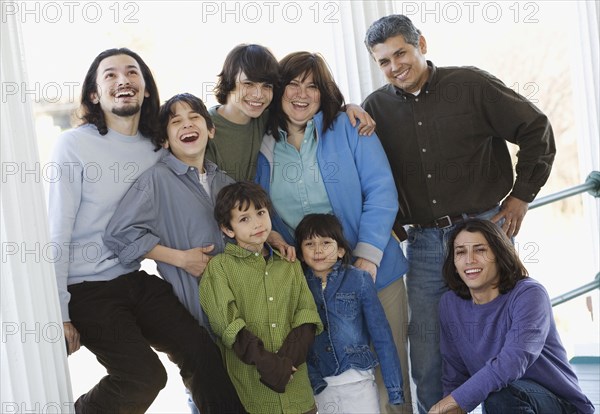 Portrait of Hispanic family