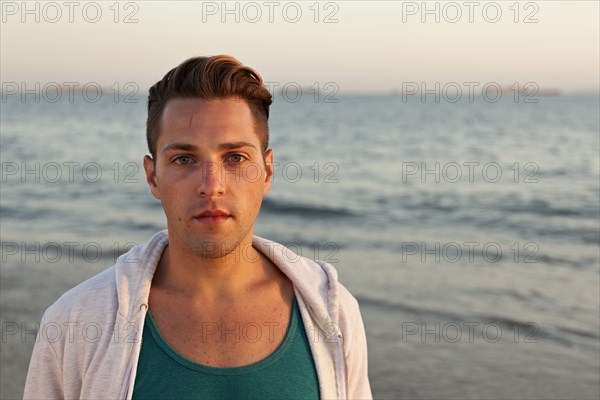 Man standing on beach