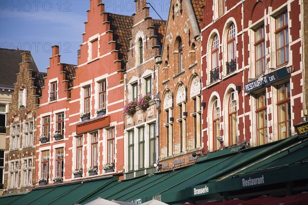 Quaint buildings and awnings