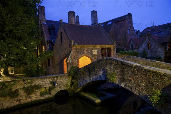 Quaint bridge over canal