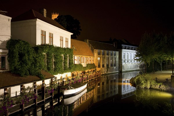 Quaint buildings along canal