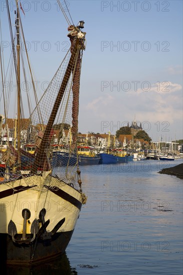 Fishing boat in harbor