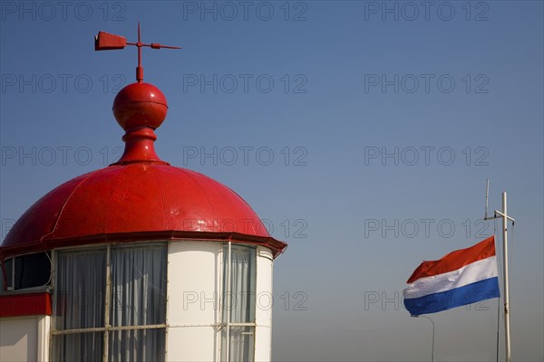 Red roof with weather vane