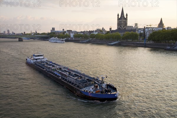 Barge on German river