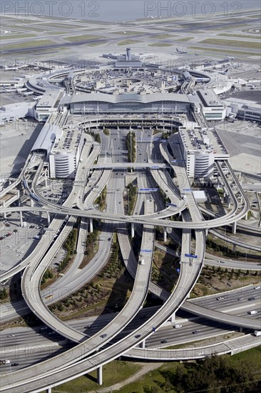 Aerial view of San Francisco airport