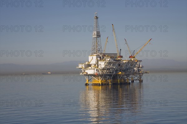 Oil rig on the ocean