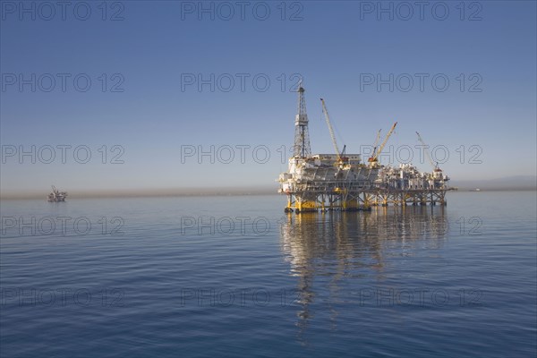 Oil rig on the ocean