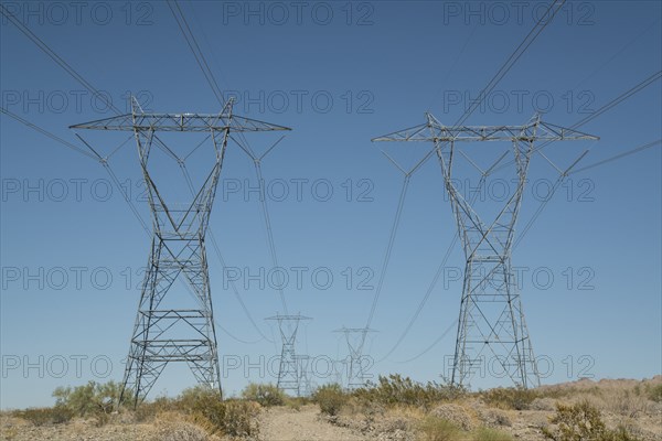 Electricity pylons and wire