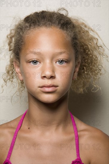 Serious mixed race girl