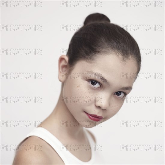 Portrait of smiling Caucasian girl