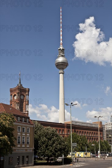 Monument overlooking cityscape