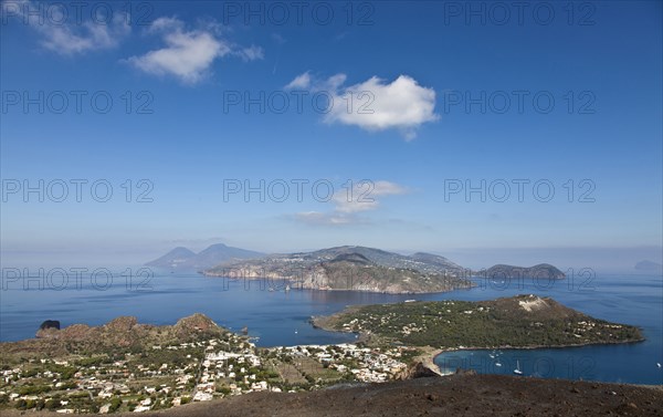 Aerial view of Vulcano Isle