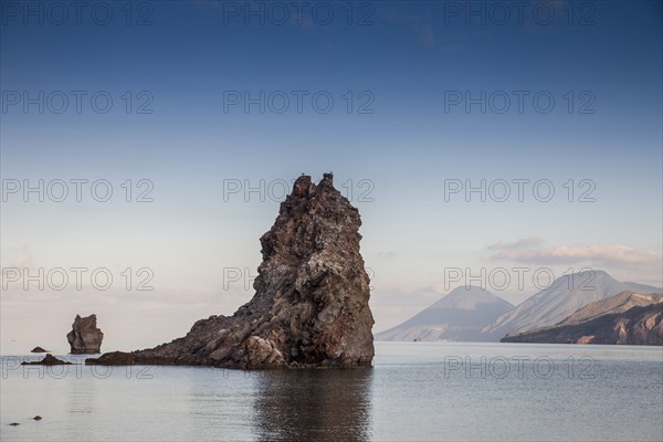 Rock formations in ocean