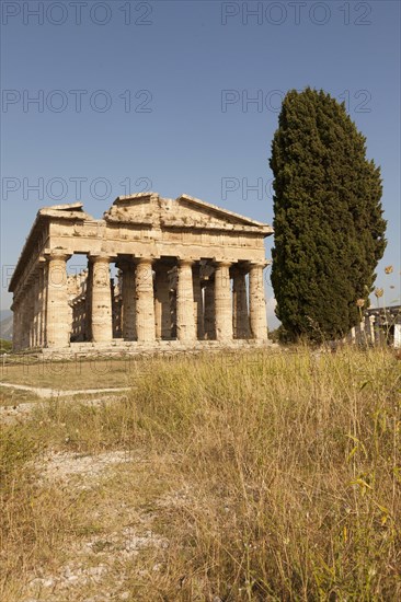 Ancient ruins in rural landscape