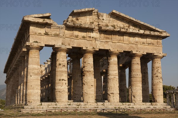 Ancient ruins in rural landscape