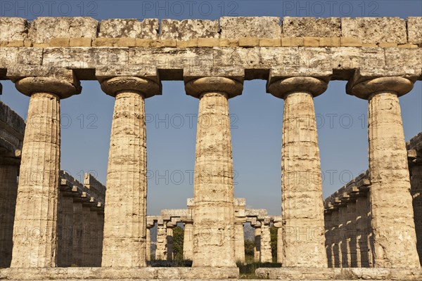 Ancient ruins in rural landscape