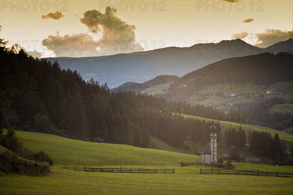 Church in remote mountain landscape