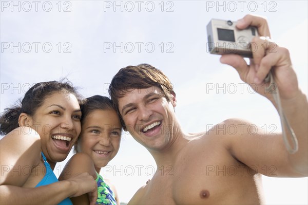 Family taking picture