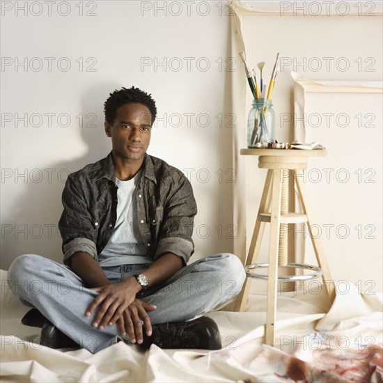 Portrait of male artist