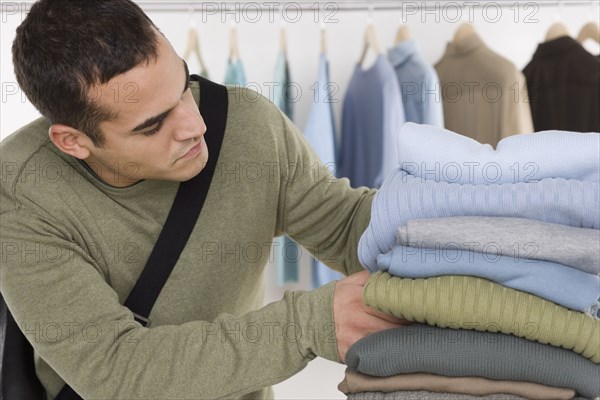 Man shopping for clothing