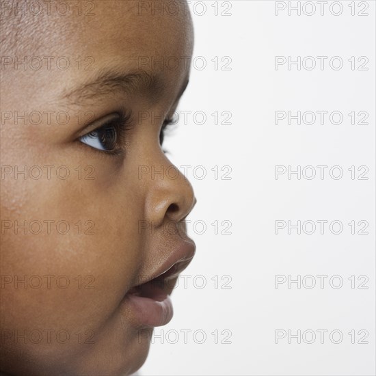 Close up of baby's face