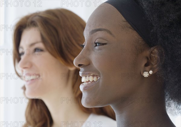 Close up of two women
