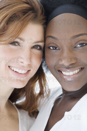 Close up of two women smiling