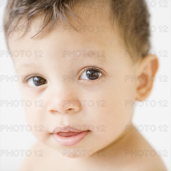 Close up of Hispanic baby