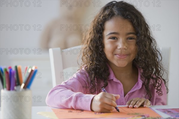 African girl coloring