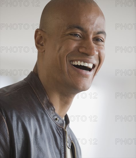 African man laughing