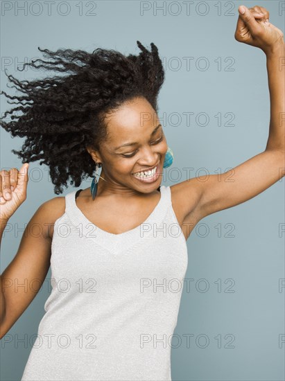 African woman dancing