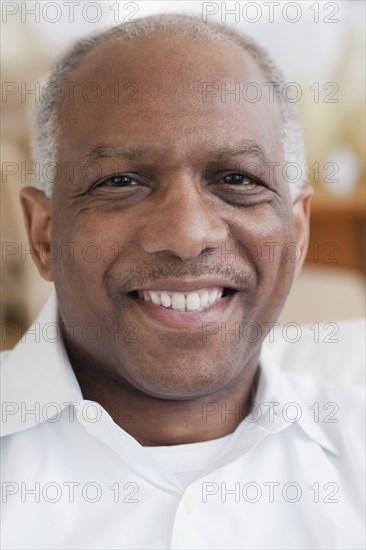 African man smiling