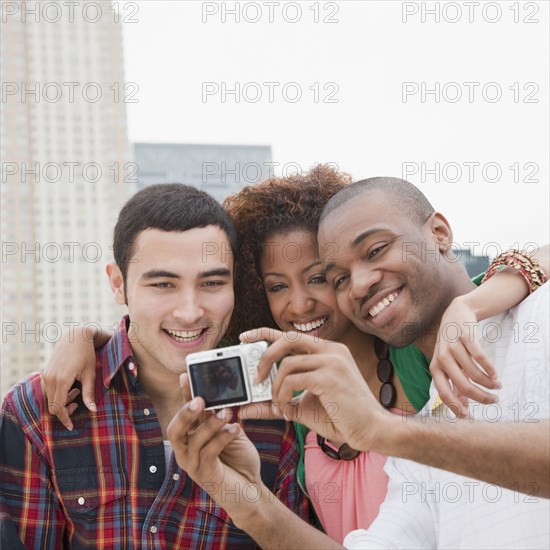 Friends taking self-portrait