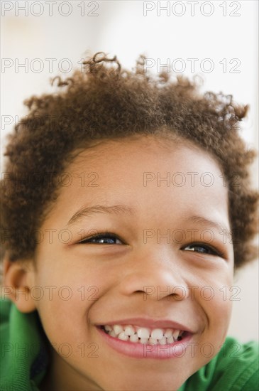 Black boy grinning