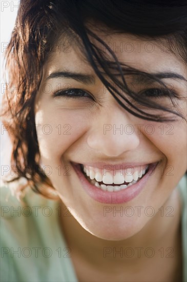 Smiling Hispanic woman