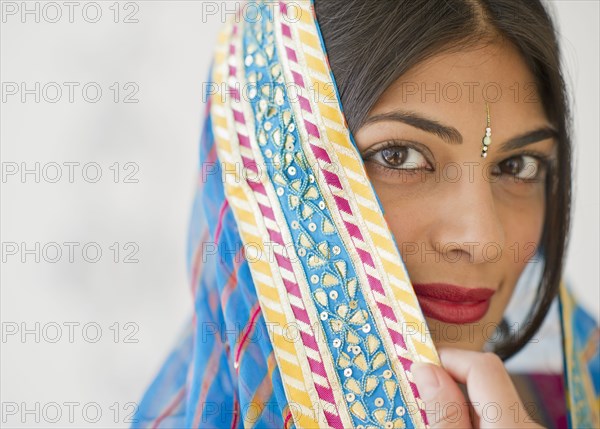 Indian woman in traditional Indian clothing