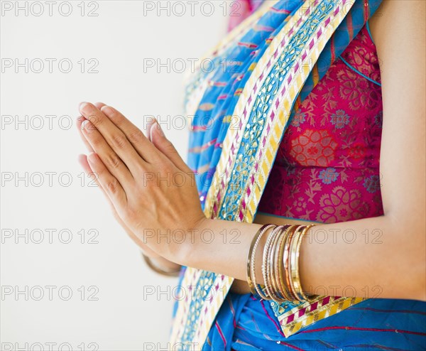 Indian woman in traditional Indian clothing