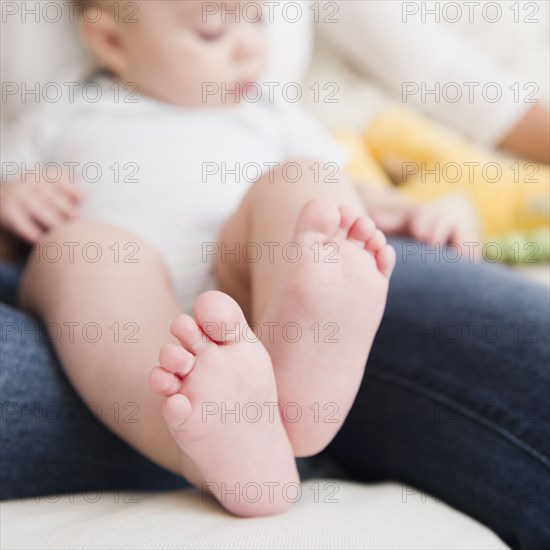 Close up of baby's feet