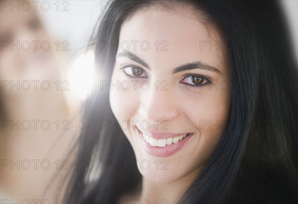 Smiling Hispanic woman