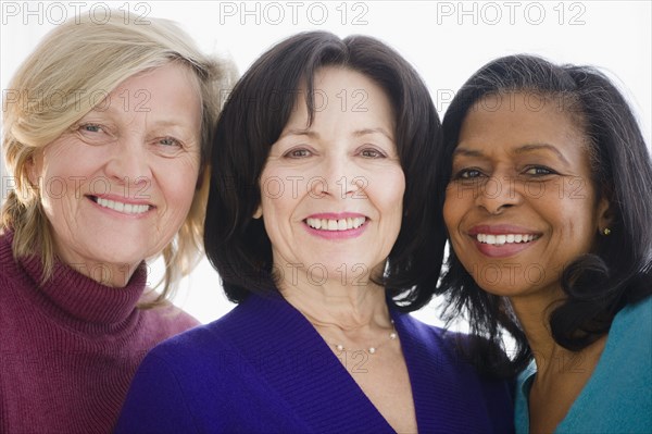 Friends smiling together