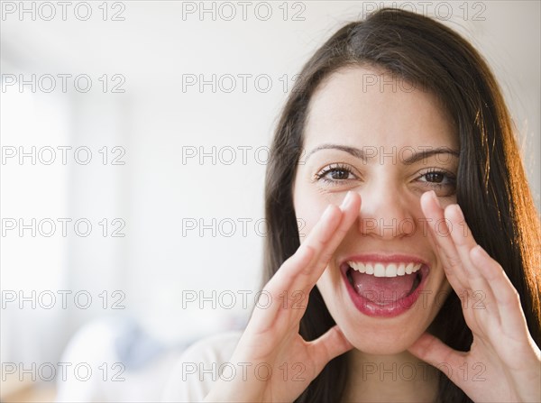 Brazilian woman shouting