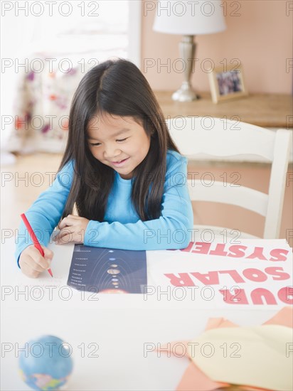 Korean girl coloring poster