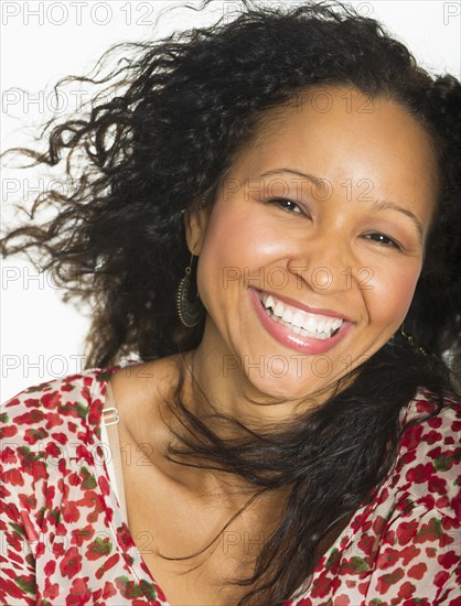 Smiling Hispanic woman