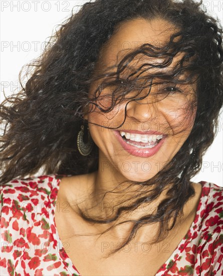 Smiling Hispanic woman