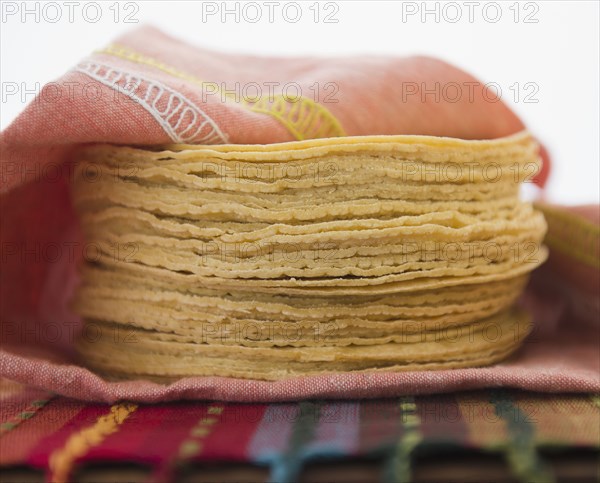 Stack of corn tortillas