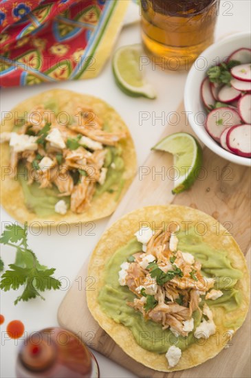 Mexican chicken tacos