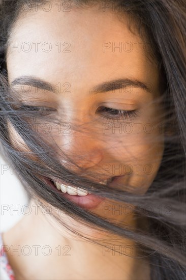 Smiling Hispanic teenager